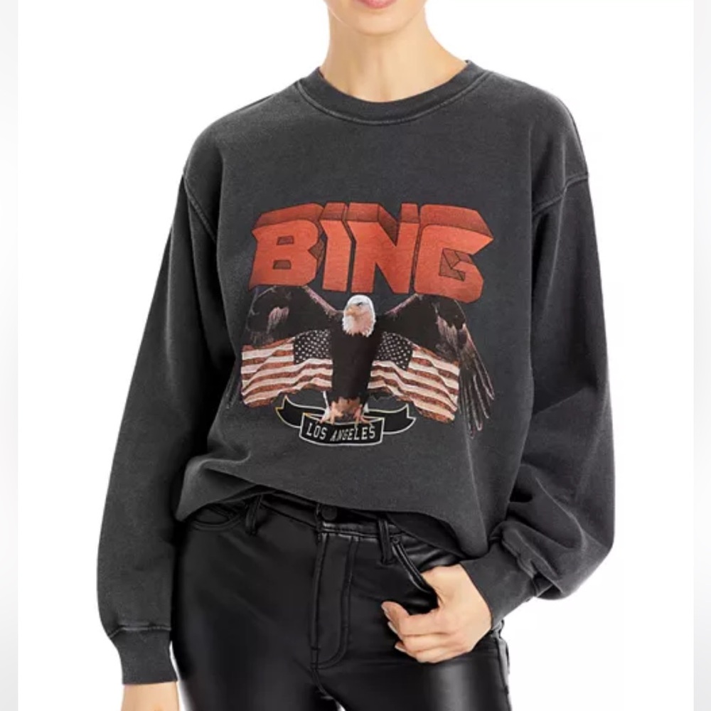 Anine Bing Vintage Eagle- Graphic Sweatshirt